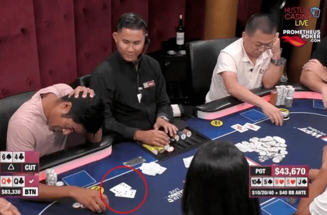 什么情况！？老哥竟然用“6高牌”跟注ALL IN！